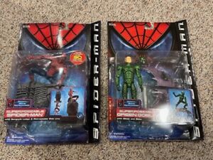 ToyBiz Marvel Spider-Man & Green Goblin w/glider Super-Posable 2001 NEW