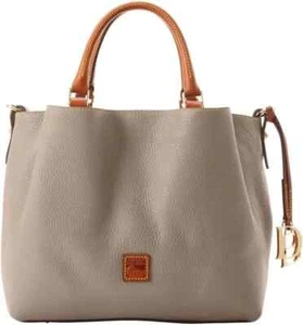 *NWT* DOONEY & BOURKE ~ PEBBLE GRAIN LEATHER ~ BARLOW ~ TAUPE ~ $438 - Picture 1 of 3