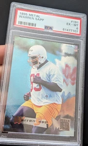 ✅1995 PSA Graded Warren Sapp 191 Fleer Metal Tampa Bay Buccaneers Football 9 NFL - Bild 1 von 4