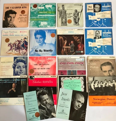 Job Lot Columbia His Masters Voice Classical and Vocal Vinyl EPs ED1 Stereo Mono - Image 1 of 4