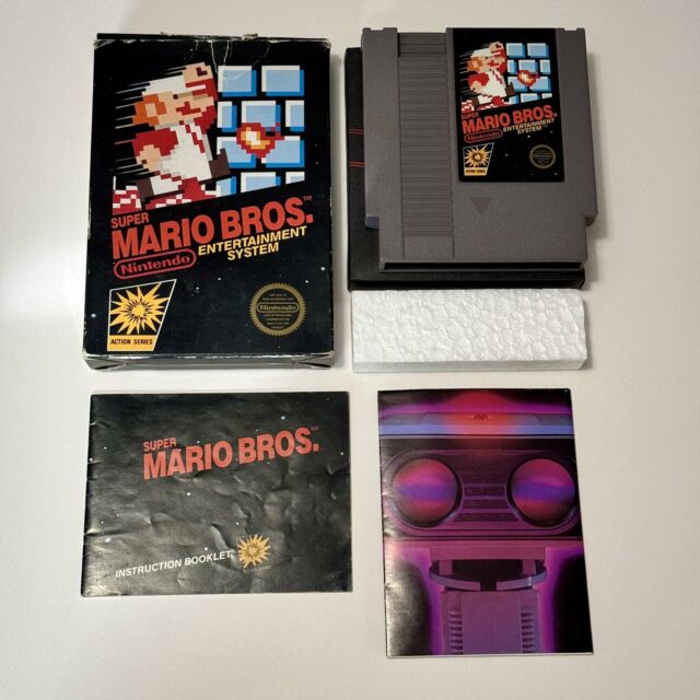 CAIXA DE JOGO ORIGINAL SUPER MARIO BROS NINTENDO NES SOMENTE SEM CARTUCHO  SEM HANGTAG