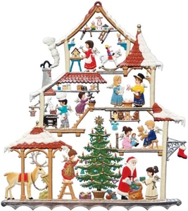 Wilhelm Schweizer Zinnfigur Weihnachtshaus Fensterbild - Bild 1 von 1