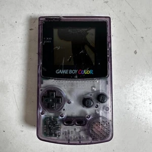 Nintendo Game Boy Color CGB-001 Purple Portable Video Gaming Console - For Parts - Picture 1 of 10