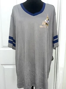 NWT Walt Disney World 50th Anniversary Minnie Mouse V-Neck Castle T-Shirt Tee 3X - Picture 1 of 14