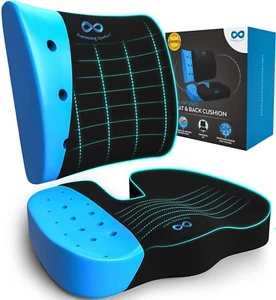 Doctor Recommended Memory Foam Seat Cushion for Office Chairs & Car Seat - Ergon - Picture 1 of 9