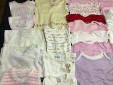 Bundle Of Baby Girls Clothes 0-3 Months All-In-Ones, Dresses, Hats, Vests, Bibs