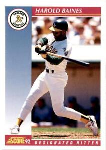 1992 Score #137 Harold Baines Oakland Athletics