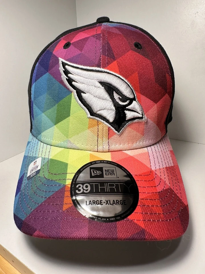 New Era 39Thirty Cap - CRUCIAL CATCH Arizona Cardinals Fitted Cap Hat Size L/XL - Image 1 of 4