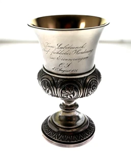 Antiker Silber  Wein Kelch Pokal Hamburg um 1815 Noack 931/3 - Bild 1 von 8