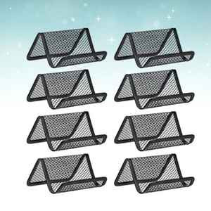 8 Pcs Office Supplies Name Card Stand Business Holder Display Rack Iron Case - Bild 1 von 11