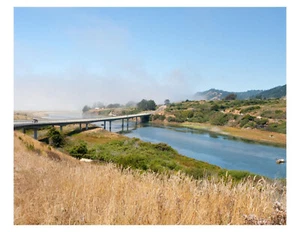 Ten Mile River - California 8x10 Photo On 8.5" x 11" - Picture 1 of 1