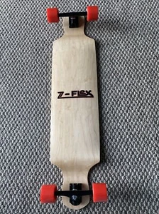 Drop Down Longboard 41” X 9.75” RKP 180mm Trucks Abec 7 Bearings Z Flex Wheels - Picture 1 of 8