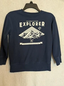 wonder Nation- The Great Nature EXPLORER Sweatshirt boys sz Oversized M(8) - Picture 1 of 3