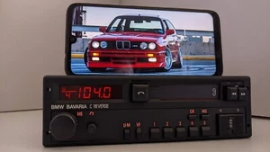 AUTORADIO BMW BAVARIA C NASTRO RETROMARCIA - E30 E32 E34 E36 E38 + AGGIORNAMENTO BLUETOOTH - Foto 1 di 17
