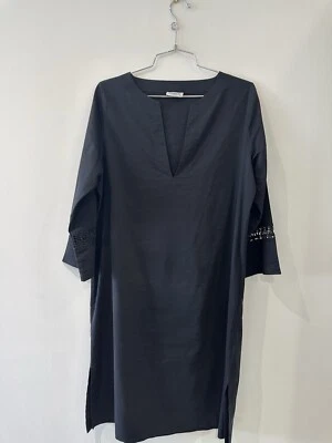 Túnica Anna Club By La Perla preta 6 - Imagem 1 de 4