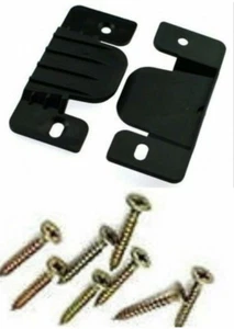 4 x Plastic Connector CLIPS/PLATE/BRACKET JOINT/SOFA  SUITE /FREE SCREWS - Picture 1 of 4