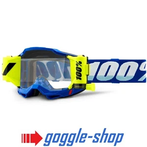 100% PERCENT FORECAST ACCURI 2 ROLL OFF MX MOTOCROSS GOGGLES BLUE - Bild 1 von 1