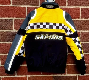 Vintage Ski-Doo Bombardier Racing Style SnoGear Coat Jacket Mens Size Small - Picture 1 of 11