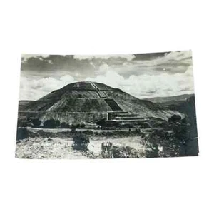 Postal RPPC San Juan Teotihuacán Pirimids de Sol México c1959 Vintage A413 - Imagen 1 de 2