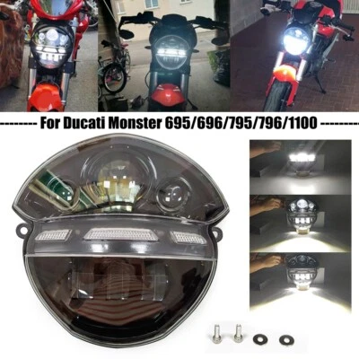 Faro proyector LED alto/bajo/DRL para modelos Ducati Monster 695/696/795/1100  Foto 1 de 4