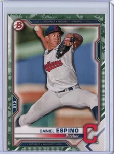 2021 Bowman Prospects Camo #BP123 Daniel Espino - Picture 1 of 1