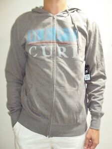 RIP CURL DOUBLE LIGHT WEIGHT ZIP UP HOODED MEN'S JACKET SWEATER LARGE RR46 $52