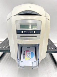 ENDURO MAGICARD 3E ID Card Printer W/REBON TESTED WORKS GREAT / NO PWR ADAPTER - Picture 1 of 11