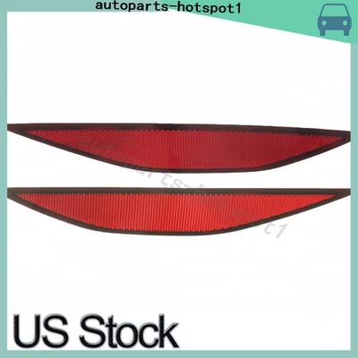 Lentes reflectoras de parachoques trasero rojo oscuro para Volkswagen Golf 2017-2015 EE. UU. Foto 1 de 4