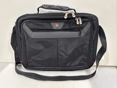 Swiss Gear Interlink 16 英寸笔记本电脑超薄保护壳带平板电脑口袋邮差包 — 第 1/4 张图片