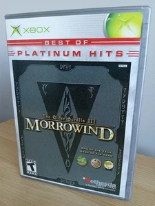Elder Scrolls III Morrowind 3 GOTY Edition Platinum Hits Xbox con manual - Imagen 1 de 10