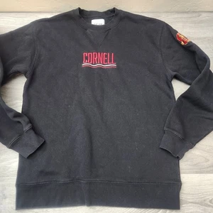 GEAR FOR SPORTS Y2K Sweatshirt schwarz Gr. M Cornell Bären bestickt Rundhals - Bild 1 von 14
