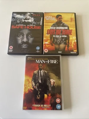 Denzel Washington 3 Film DVD Bundle. Safe House/Out Of Time/Man On Fire. - Image 1 of 4