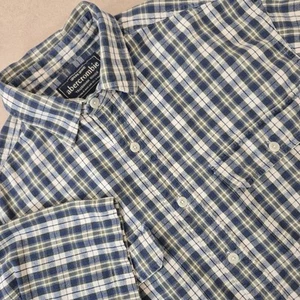 Camisa vintage abercrombie manga corta abotonada talla XL bolsillos a cuadros Y2K - Imagen 1 de 7