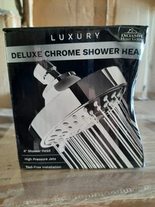 Exclusive Home Goods Deluxe Chrome Shower Head (Lot of 2) - Picture 1 of 6