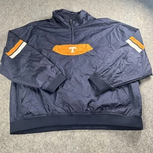 Tennessee Volunteers Jacket Mens 2XL Windbreaker Pullover NCAA Red Oak Athletic - Picture 1 of 11