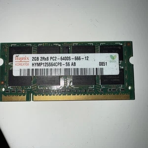 Hynix 2GB 2 GB PC2-6400 200pin 1.8V CL6 DDR2 800MHZ SODIMM Laptop Memory RAM - Picture 1 of 2