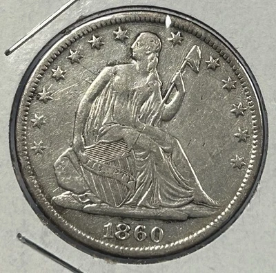 1860-S Seated Liberty Half Dollar Coin  - Image 1 of 2