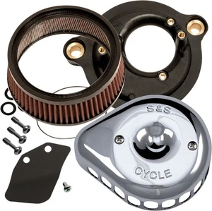 Harley Davidson Flhtkl 1868 ABS 2019 S&S Cycle Mini Teardrop Stealth Air Cleaner - Imagen 1 de 8