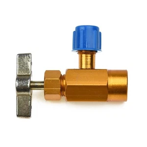 R-134a R-134 AC DV-134 Brass CAN TAP Opener Valve 1/2 ACME Adapter - Picture 1 of 12