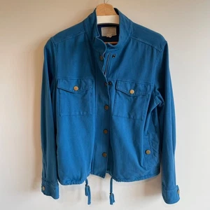 CASLON Blue Utility Jacke Damen Gr. M Bio Baumwolle Stretch Freizeit - Bild 1 von 8