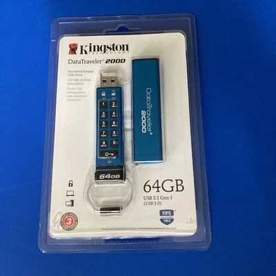 Kingston DataTraveler 2000 64GB USB 3.1 Gen 1 Flash Drive - DT2000 - Image 1 of 4