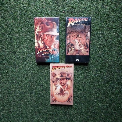 Indiana Jones 3 VHS Lot Raiders of the Lost Ark/Temple of Doom/Last Crusade - Image 1 of 4