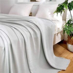 Summer Cooling Blanket Thin Breathable For Bed Sofa Solid Air Condition Quilt