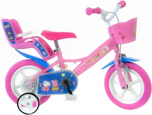BICICLETA PEPPA PIG 12 LA BICICLETA DEL NIÑA CHICAS 87-120 CM DINO BIKES - Imagen 1 de 7