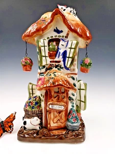 Welcome Home Tealight Candle Holder - Kitty Cat Popular w/ Base - Picture 1 of 21