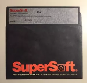 Vintage 1981 SUPERSOFT ADA 8” Floppy Disk VHTF - Picture 1 of 6