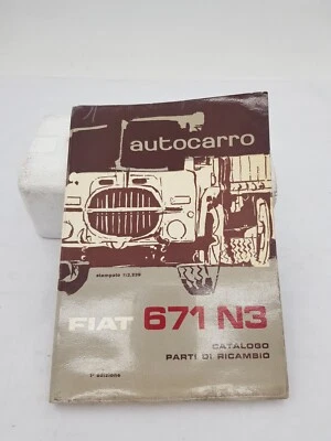 Manuale officina catalogo parti di ricambio Fiat 671 N3 autocarro 1^ edizione 61 - Immagine 1 di 4