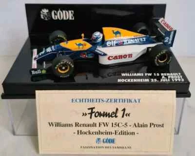 Minichamps 1:43 Williams Renault FW15C A. Prost World Champion 1993 Göde Edition - Bild 1 von 2