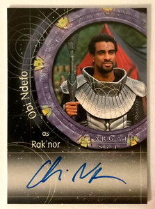 Stargate SG-1 Season 6 Autograph Card A35 Obi Ndefo as Rak'nor