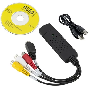USB 2.0 Video Audio Capture Card Adapter VHS VCR TV to DVD Converter B - Picture 1 of 12